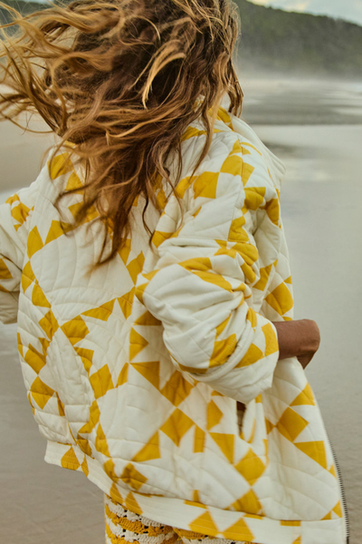 SHOP THE UPSIDE ETOILE CARMEN QUILTED JACKET IN GOLDEN SAND ONLINE