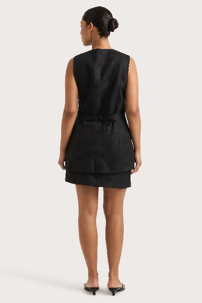 FAITHFULL THE BRAND - JANE MINI SKIRT - BLACK