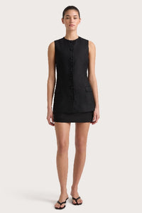 FAITHFULL THE BRAND - JANE MINI SKIRT - BLACK
