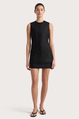 FAITHFULL THE BRAND - JANE MINI SKIRT - BLACK