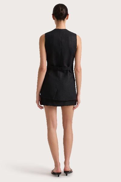 FAITHFULL THE BRAND - JANE MINI SKIRT - BLACK