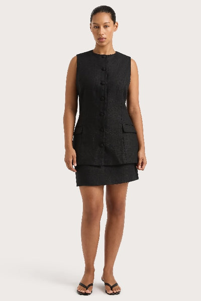 FAITHFULL THE BRAND - JANE VEST - BLACK - PERTH - STOCKIST
