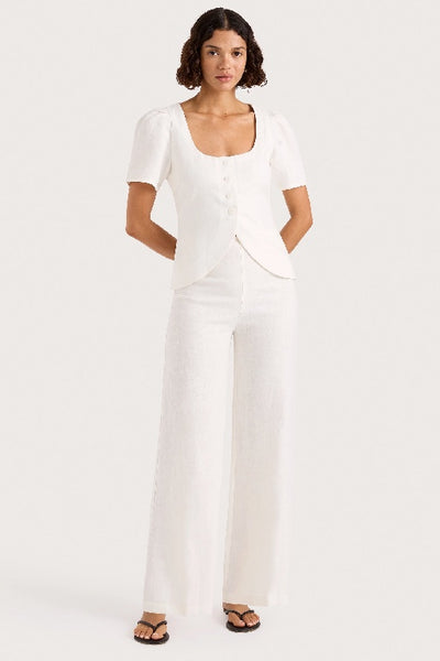 FAITHFULL THE BRAND - JEAN PANT - WHITE - PERTH STOCKIST - AUSTRALIAN STOCKIST - WA STOCKIST - AUSTRALIA STOCKIST - AUS STOCKIST - PERTH BOUTIQUE - WA BOUTIQUE - AUS BOUTIQUE - AUSTRALIA BOUTIQUE
