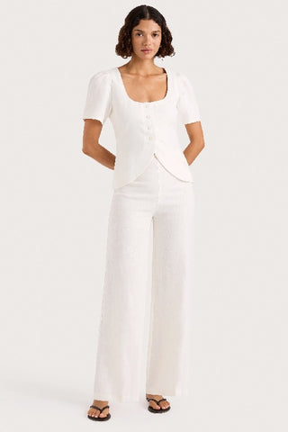 FAITHFULL THE BRAND - JEAN PANT - WHITE - PERTH STOCKIST - AUSTRALIAN STOCKIST - WA STOCKIST - AUSTRALIA STOCKIST - AUS STOCKIST - PERTH BOUTIQUE - WA BOUTIQUE - AUS BOUTIQUE - AUSTRALIA BOUTIQUE