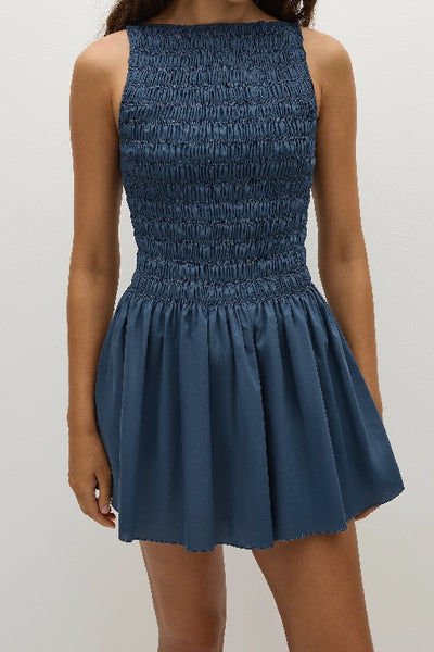 FAITHFULL THE BRAND - NOA MINI DRESS - VINTAGE NAVY - PERTH BOUTIQUE - AUSTRALIAN BOUTIQUE - WA BOUTIQUE - INTERNATIONAL SHIPPING - USA SHIPPING - PERTH STORES - PERTH STORE - AUSTRALIA - WA - WESTER AUSTRALIA - WOMENS FASHION - FASHION - CLOTHING - WA STOCKIST - PERTH STOCKIST - AUSTRALIAN STOCKIST - STOCKIST