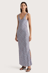 FAITHFULL THE BRAND - OLIVIA MAXI DRESS - AMARYLLIS FLORAL BLUE
