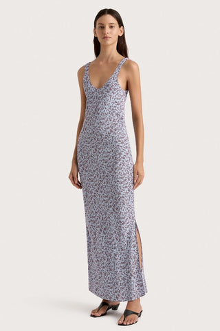 FAITHFULL THE BRAND - OLIVIA MAXI DRESS - AMARYLLIS FLORAL BLUE