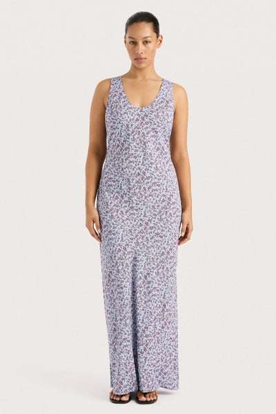 FAITHFULL THE BRAND - OLIVIA MAXI DRESS - AMARYLLIS FLORAL BLUE