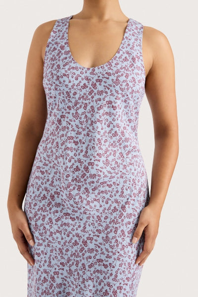 FAITHFULL THE BRAND - OLIVIA MAXI DRESS - AMARYLLIS FLORAL BLUE