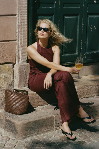 FAITHFULL THE BRAND - SYNA PANT - BORDEAUX - PERTH BOUTIQUE - AUSTRALIAN BOUTIQUE - WA BOUTIQUE - INTERNATIONAL SHIPPING - USA SHIPPING - PERTH STORES - PERTH STORE - AUSTRALIA - WA - WESTER AUSTRALIA - WOMENS FASHION - FASHION - CLOTHING - WA STOCKIST - PERTH STOCKIST - AUSTRALIAN STOCKIST - STOCKIST