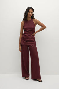 FAITHFULL THE BRAND - SYNA PANT - BORDEAUX - PERTH BOUTIQUE - AUSTRALIAN BOUTIQUE - WA BOUTIQUE - INTERNATIONAL SHIPPING - USA SHIPPING - PERTH STORES - PERTH STORE - AUSTRALIA - WA - WESTER AUSTRALIA - WOMENS FASHION - FASHION - CLOTHING - WA STOCKIST - PERTH STOCKIST - AUSTRALIAN STOCKIST - STOCKIST