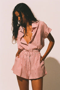 FAITHFULL THE BRAND - ZION PLAYSUIT - RIVIERA STRIPE - PERTH STOCKIST - AUSTRALIAN STOCKIST - WA STOCKIST - AUSTRALIA STOCKIST - AUS STOCKIST - PERTH BOUTIQUE - WA BOUTIQUE - AUS BOUTIQUE - AUSTRALIA BOUTIQUE 
