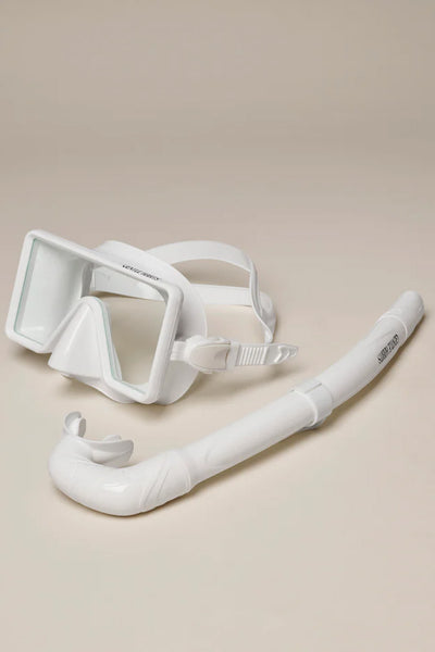 GENTLE HABITS - THIS IS SWIM - BARBADOS DIVE MASK AND SNORKEL SET - WHITE - PERTH BOUTIQUE - AUSTRALIAN BOUTIQUE - WA BOUTIQUE - INTERNATIONAL SHIPPING - USA SHIPPING - PERTH STORES - PERTH STORE - AUSTRALIA - WA - WESTER AUSTRALIA - WOMENS FASHION - FASHION - CLOTHING - WA STOCKIST - PERTH STOCKIST - AUSTRALIAN STOCKIST - STOCKIST