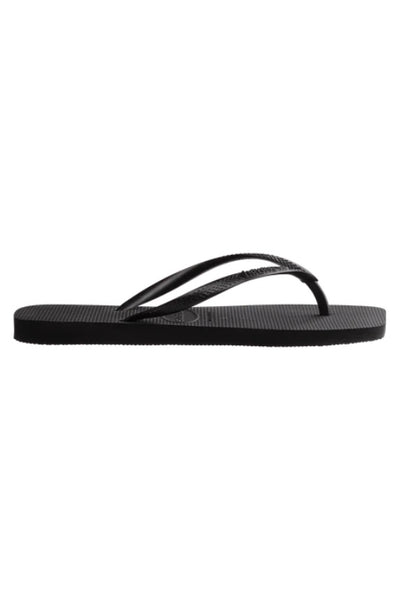 HAVAIANAS - SLIM SQUARE TOE THONG - BLACK