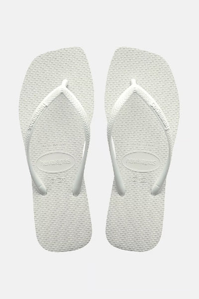 HAVAIANAS - SLIM SQUARE TOE THONG - WHITE - PERTH STOCKIST - AUSTRALIAN STOCKIST - WA STOCKIST - AUSTRALIA STOCKIST - AUS STOCKIST - PERTH BOUTIQUE - WA BOUTIQUE - AUS BOUTIQUE - AUSTRALIA BOUTIQUE 