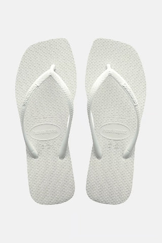 HAVAIANAS - SLIM SQUARE TOE THONG - WHITE - PERTH STOCKIST - AUSTRALIAN STOCKIST - WA STOCKIST - AUSTRALIA STOCKIST - AUS STOCKIST - PERTH BOUTIQUE - WA BOUTIQUE - AUS BOUTIQUE - AUSTRALIA BOUTIQUE 