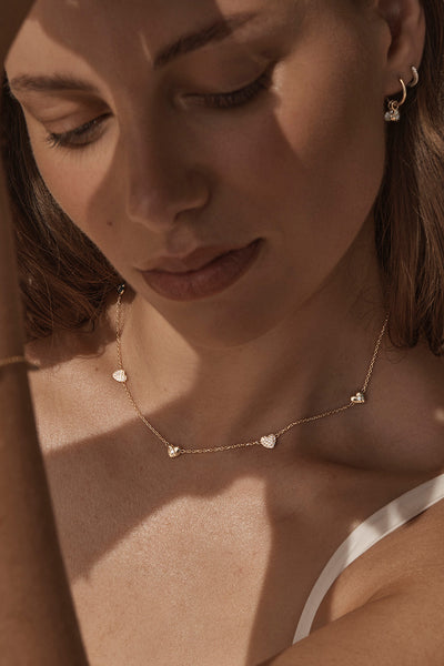 BY CHARLOTTE - YOU HAVE MY HEART CHARM CHOKER NECKLACE
