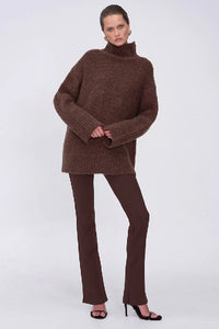 SUBOO - JACQUES BOUCLE KNIT JUMPER - ESPRESSO - PERTH BOUTIQUE - AUSTRALIAN BOUTIQUE - WA BOUTIQUE - INTERNATIONAL SHIPPING - USA SHIPPING - PERTH STORES - PERTH STORE - AUSTRALIA - WA - WESTER AUSTRALIA - WOMENS FASHION - FASHION - CLOTHING - WA STOCKIST - PERTH STOCKIST - AUSTRALIAN STOCKIST - STOCKIST