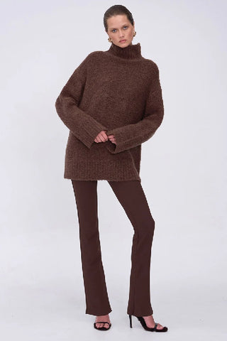 SUBOO - JACQUES BOUCLE KNIT JUMPER - ESPRESSO - PERTH BOUTIQUE - AUSTRALIAN BOUTIQUE - WA BOUTIQUE - INTERNATIONAL SHIPPING - USA SHIPPING - PERTH STORES - PERTH STORE - AUSTRALIA - WA - WESTER AUSTRALIA - WOMENS FASHION - FASHION - CLOTHING - WA STOCKIST - PERTH STOCKIST - AUSTRALIAN STOCKIST - STOCKIST