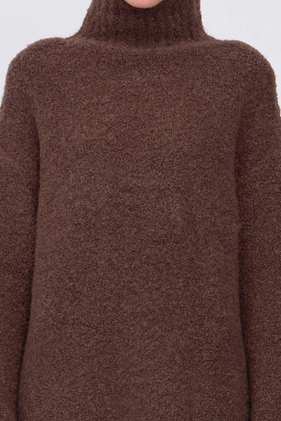 SUBOO - JACQUES BOUCLE KNIT JUMPER - ESPRESSO - PERTH BOUTIQUE - AUSTRALIAN BOUTIQUE - WA BOUTIQUE - INTERNATIONAL SHIPPING - USA SHIPPING - PERTH STORES - PERTH STORE - AUSTRALIA - WA - WESTER AUSTRALIA - WOMENS FASHION - FASHION - CLOTHING - WA STOCKIST - PERTH STOCKIST - AUSTRALIAN STOCKIST - STOCKIST
