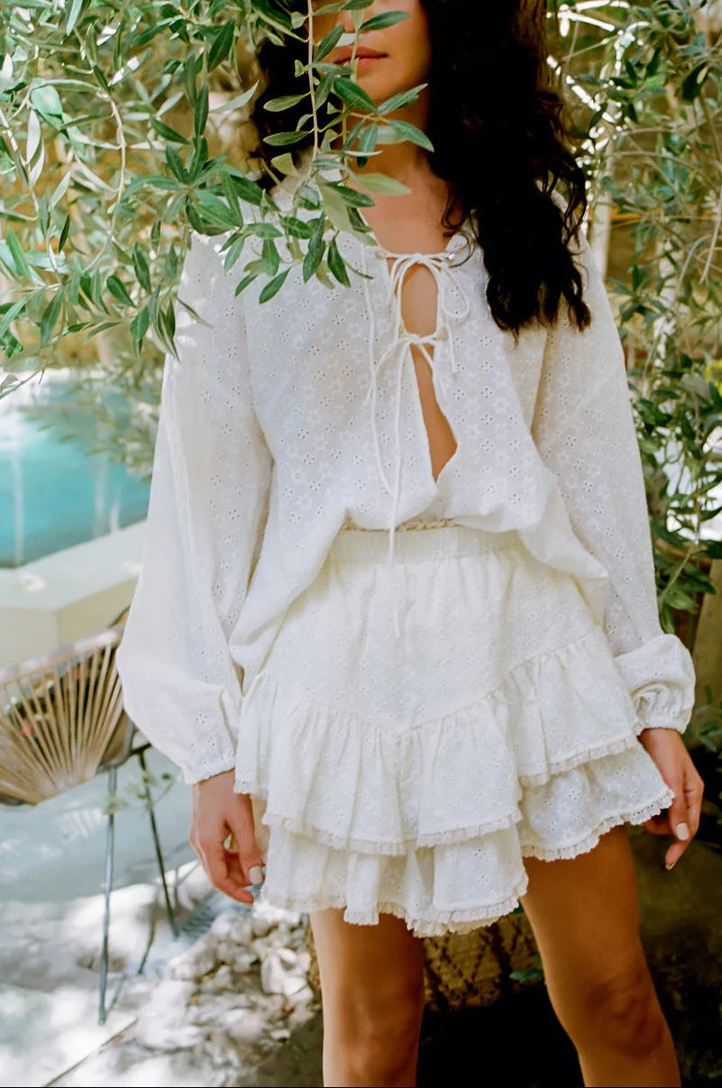 KINGA CSILLA - KAYA ANGLAISE FAE FRILL SKORT - PERTH BOUTIQUE - AUSTRALIAN BOUTIQUE - WA BOUTIQUE - INTERNATIONAL SHIPPING - USA SHIPPING - PERTH STORES - PERTH STORE - AUSTRALIA - WA - WESTER AUSTRALIA - WOMENS FASHION - FASHION - CLOTHING - WA STOCKIST - PERTH STOCKIST - AUSTRALIAN STOCKIST - STOCKIST