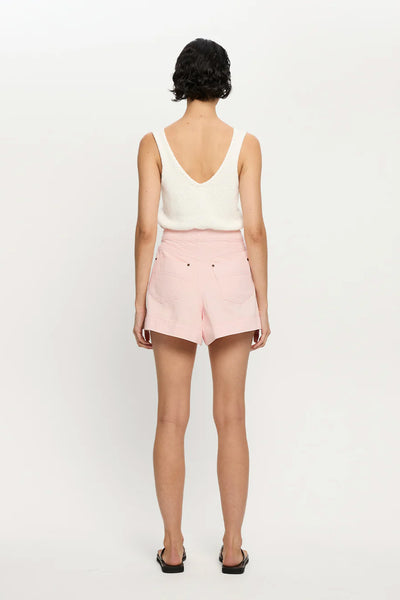 KIVARI - CELENE DENIM SHORT - PINK - PERTH BOUTIQUE - AUSTRALIAN BOUTIQUE - WA BOUTIQUE - INTERNATIONAL SHIPPING - USA SHIPPING - PERTH STORES - PERTH STORE - AUSTRALIA - WA - WESTER AUSTRALIA - WOMENS FASHION - FASHION - CLOTHING - WA STOCKIST - PERTH STOCKIST - AUSTRALIAN STOCKIST - STOCKIST