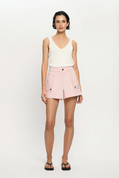KIVARI - CELENE DENIM SHORT - PINK - PERTH BOUTIQUE - AUSTRALIAN BOUTIQUE - WA BOUTIQUE - INTERNATIONAL SHIPPING - USA SHIPPING - PERTH STORES - PERTH STORE - AUSTRALIA - WA - WESTER AUSTRALIA - WOMENS FASHION - FASHION - CLOTHING - WA STOCKIST - PERTH STOCKIST - AUSTRALIAN STOCKIST - STOCKIST