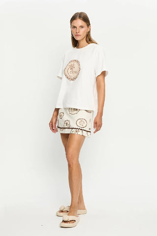 KIVARI - CIAO TEE - IVORY - PERTH STOCKIST - AUSTRALIAN STOCKIST - WA STOCKIST - AUSTRALIA STOCKIST - AUS STOCKIST - PERTH BOUTIQUE - WA BOUTIQUE - AUS BOUTIQUE - AUSTRALIA BOUTIQUE 