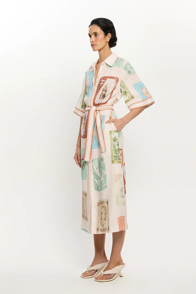 KIVARI -  COASTLINE SHIRT MIDI DRESS - PERTH BOUTIQUE - AUSTRALIAN BOUTIQUE - WA BOUTIQUE - INTERNATIONAL SHIPPING - USA SHIPPING - PERTH STORES - PERTH STORE - AUSTRALIA - WA - WESTER AUSTRALIA - WOMENS FASHION - FASHION - CLOTHING - WA STOCKIST - PERTH STOCKIST - AUSTRALIAN STOCKIST - STOCKIST