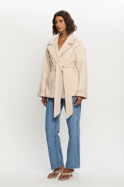 KIVARI - JOSEPHINA COAT - OAT - PERTH STOCKIST - AUSTRALIAN STOCKIST - WA STOCKIST - AUSTRALIA STOCKIST - AUS STOCKIST - PERTH BOUTIQUE - WA BOUTIQUE - AUS BOUTIQUE - AUSTRALIA BOUTIQUE