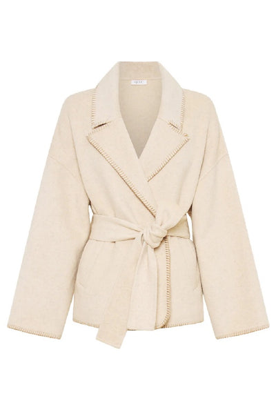 KIVARI - JOSEPHINA COAT - OAT - PERTH STOCKIST - AUSTRALIAN STOCKIST - WA STOCKIST - AUSTRALIA STOCKIST - AUS STOCKIST - PERTH BOUTIQUE - WA BOUTIQUE - AUS BOUTIQUE - AUSTRALIA BOUTIQUE