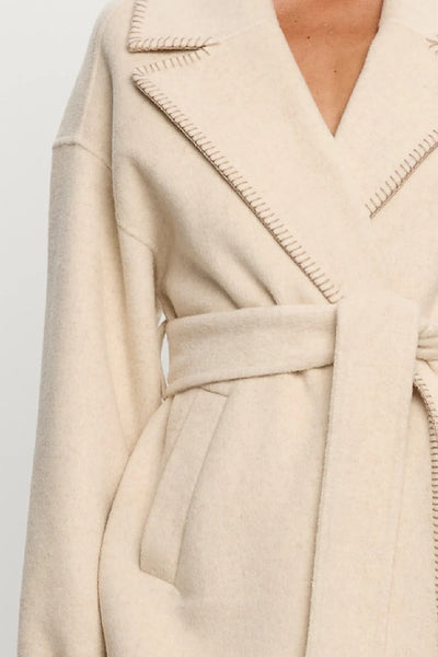 KIVARI - JOSEPHINA COAT - OAT - PERTH STOCKIST - AUSTRALIAN STOCKIST - WA STOCKIST - AUSTRALIA STOCKIST - AUS STOCKIST - PERTH BOUTIQUE - WA BOUTIQUE - AUS BOUTIQUE - AUSTRALIA BOUTIQUE