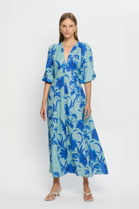 KIVARI - JUNIPER MAXI DRESS - COBALT BLUE GREEN - PERTH BOUTIQUE - AUSTRALIAN BOUTIQUE - WA BOUTIQUE - INTERNATIONAL SHIPPING - USA SHIPPING - PERTH STORES - PERTH STORE - AUSTRALIA - WA - WESTER AUSTRALIA - WOMENS FASHION - FASHION - CLOTHING - WA STOCKIST - PERTH STOCKIST - AUSTRALIAN STOCKIST - STOCKIST