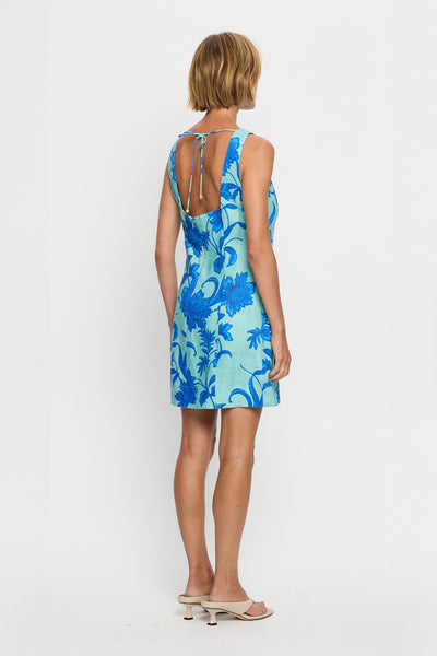 KIVARI - JUNIPER MINI DRESS - COBALT BLUE GREEN - PERTH BOUTIQUE - AUSTRALIAN BOUTIQUE - WA BOUTIQUE - INTERNATIONAL SHIPPING - USA SHIPPING - PERTH STORES - PERTH STORE - AUSTRALIA - WA - WESTER AUSTRALIA - WOMENS FASHION - FASHION - CLOTHING - WA STOCKIST - PERTH STOCKIST - AUSTRALIAN STOCKIST - STOCKIST