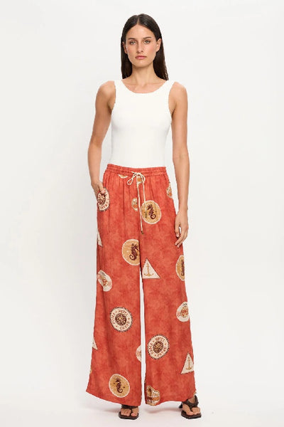 KIVARI - VACANZA PANT - RED - PERTH BOUTIQUE - AUSTRALIAN BOUTIQUE - WA BOUTIQUE - INTERNATIONAL SHIPPING - USA SHIPPING - PERTH STORES - PERTH STORE - AUSTRALIA - WA - WESTER AUSTRALIA - WOMENS FASHION - FASHION - CLOTHING - WA STOCKIST - PERTH STOCKIST - AUSTRALIAN STOCKIST - STOCKIST