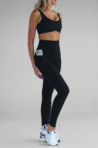 LEELO ACTIVE - FULL LENGTH POCKET LEGGINGS - BLACK - PERTH STOCKIST - AUSTRALIAN STOCKIST - WA STOCKIST - AUSTRALIA STOCKIST - AUS STOCKIST - PERTH BOUTIQUE - WA BOUTIQUE - AUS BOUTIQUE - AUSTRALIA BOUTIQUE 