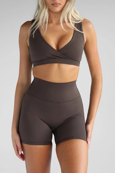 LEELO ACTIVE - SCULPT BIKE SHORTS -  DARK CHOCOLATE - PERTH STOCKIST - AUSTRALIAN STOCKIST - WA STOCKIST - AUSTRALIA STOCKIST - AUS STOCKIST - PERTH BOUTIQUE - WA BOUTIQUE - AUS BOUTIQUE - AUSTRALIA BOUTIQUE