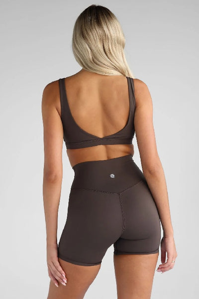 LEELO ACTIVE - SCULPT BIKE SHORTS -  DARK CHOCOLATE - PERTH STOCKIST - AUSTRALIAN STOCKIST - WA STOCKIST - AUSTRALIA STOCKIST - AUS STOCKIST - PERTH BOUTIQUE - WA BOUTIQUE - AUS BOUTIQUE - AUSTRALIA BOUTIQUE