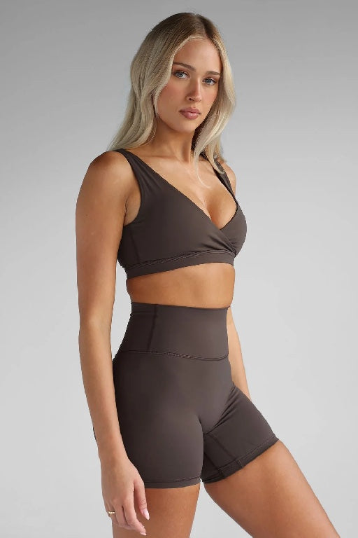 LEELO ACTIVE - SCULPT BIKE SHORTS -  DARK CHOCOLATE - PERTH STOCKIST - AUSTRALIAN STOCKIST - WA STOCKIST - AUSTRALIA STOCKIST - AUS STOCKIST - PERTH BOUTIQUE - WA BOUTIQUE - AUS BOUTIQUE - AUSTRALIA BOUTIQUE