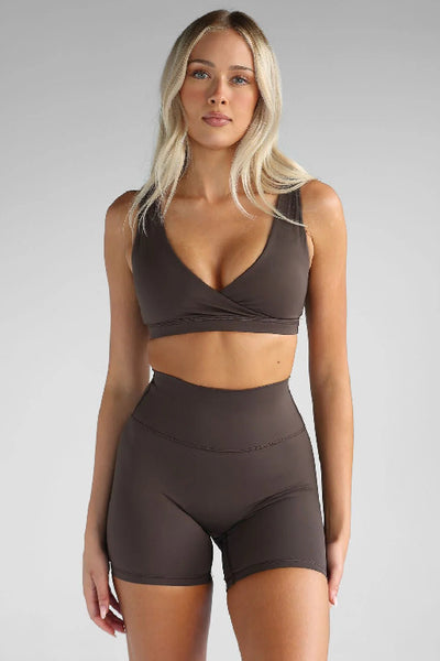 LEELO ACTIVE - SCULPT BIKE SHORTS -  DARK CHOCOLATE - PERTH STOCKIST - AUSTRALIAN STOCKIST - WA STOCKIST - AUSTRALIA STOCKIST - AUS STOCKIST - PERTH BOUTIQUE - WA BOUTIQUE - AUS BOUTIQUE - AUSTRALIA BOUTIQUE