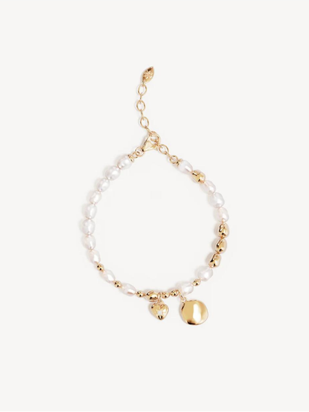 By Charlotte 18k Gold Vermeil Love Unbound Pearl Bracelet