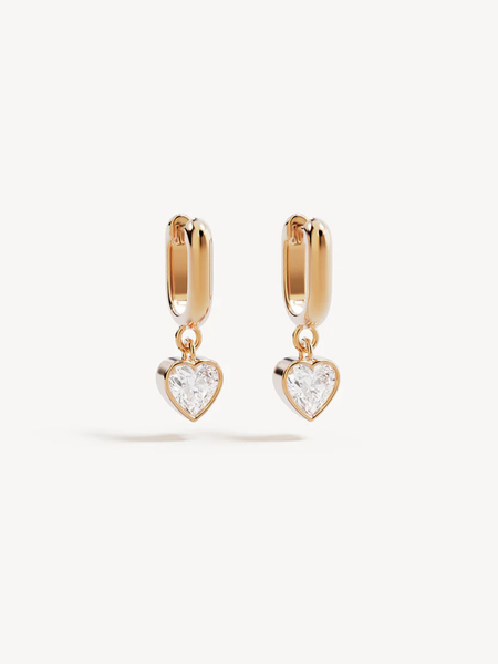 By Charlotte 18k Gold Vermeil Love You More Hoops