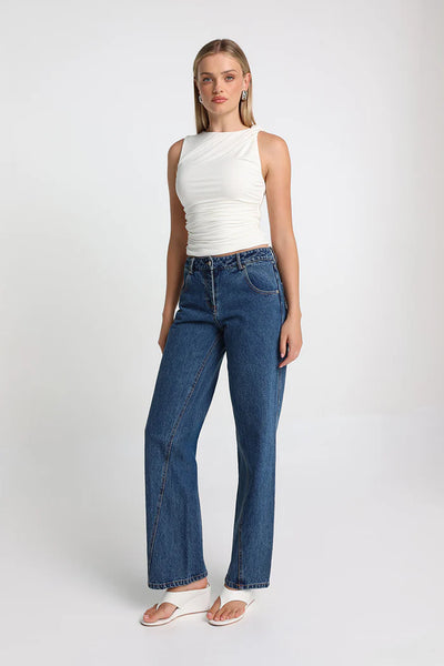 MADISON THE LABEL - LYANNA TOP - IVORY