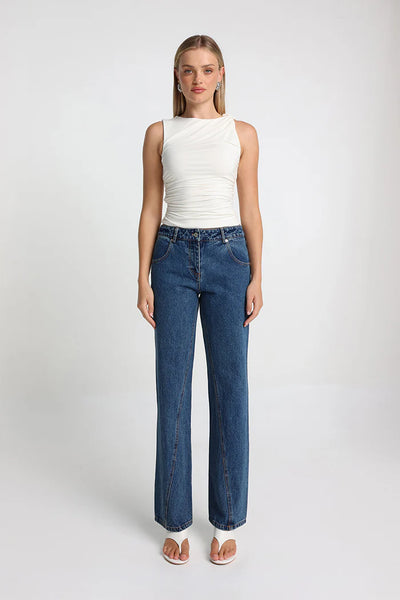 MADISON THE LABEL - LYANNA TOP - IVORY