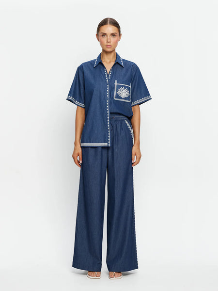 KIVARI - EMILE CHAMBRAY PANT - PERTH BOUTIQUE - AUSTRALIAN BOUTIQUE - WA BOUTIQUE - INTERNATIONAL SHIPPING - USA SHIPPING - PERTH STORES - PERTH STORE - AUSTRALIA - WA - WESTER AUSTRALIA - WOMENS FASHION - FASHION - CLOTHING - JEWELLERY - INSTORE - CLICK AND COLLECT - EXPRESS SHIPPING - LOCAL - WA STOCKIST - PERTH STOCKIST - AUSTRALIAN STOCKIST - STOCKIST