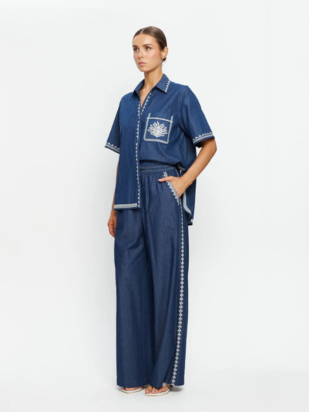 KIVARI - EMILE CHAMBRAY PANT - PERTH BOUTIQUE - AUSTRALIAN BOUTIQUE - WA BOUTIQUE - INTERNATIONAL SHIPPING - USA SHIPPING - PERTH STORES - PERTH STORE - AUSTRALIA - WA - WESTER AUSTRALIA - WOMENS FASHION - FASHION - CLOTHING - JEWELLERY - INSTORE - CLICK AND COLLECT - EXPRESS SHIPPING - LOCAL - WA STOCKIST - PERTH STOCKIST - AUSTRALIAN STOCKIST - STOCKIST