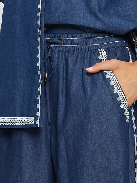 KIVARI - EMILE CHAMBRAY PANT - PERTH BOUTIQUE - AUSTRALIAN BOUTIQUE - WA BOUTIQUE - INTERNATIONAL SHIPPING - USA SHIPPING - PERTH STORES - PERTH STORE - AUSTRALIA - WA - WESTER AUSTRALIA - WOMENS FASHION - FASHION - CLOTHING - JEWELLERY - INSTORE - CLICK AND COLLECT - EXPRESS SHIPPING - LOCAL - WA STOCKIST - PERTH STOCKIST - AUSTRALIAN STOCKIST - STOCKIST