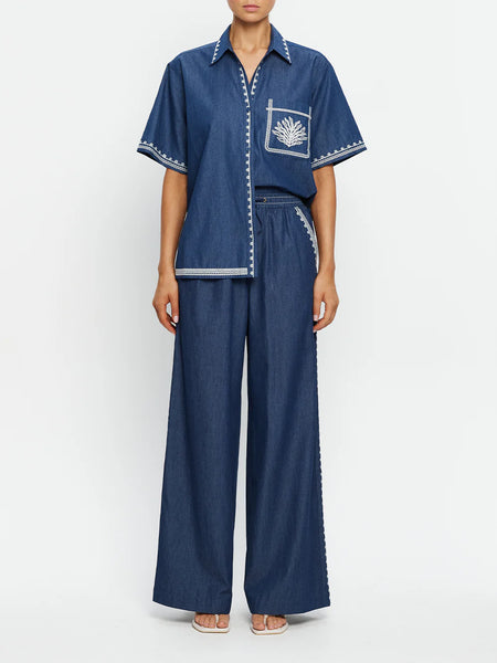 KIVARI - EMILE CHAMBRAY PANT - PERTH BOUTIQUE - AUSTRALIAN BOUTIQUE - WA BOUTIQUE - INTERNATIONAL SHIPPING - USA SHIPPING - PERTH STORES - PERTH STORE - AUSTRALIA - WA - WESTER AUSTRALIA - WOMENS FASHION - FASHION - CLOTHING - JEWELLERY - INSTORE - CLICK AND COLLECT - EXPRESS SHIPPING - LOCAL - WA STOCKIST - PERTH STOCKIST - AUSTRALIAN STOCKIST - STOCKIST