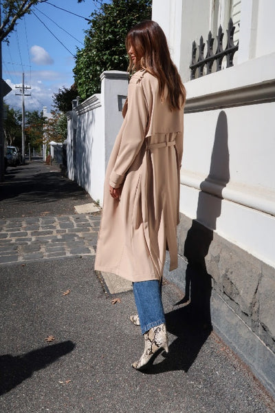 MADISON - MARISSA TRENCH COAT - CAMEL