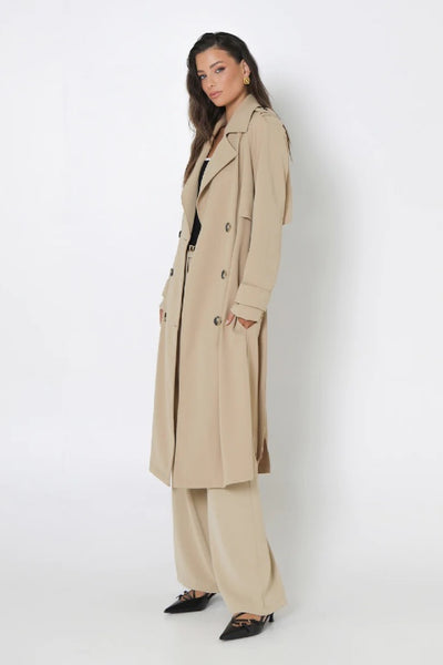 MADISON - MARISSA TRENCH COAT - CAMEL
